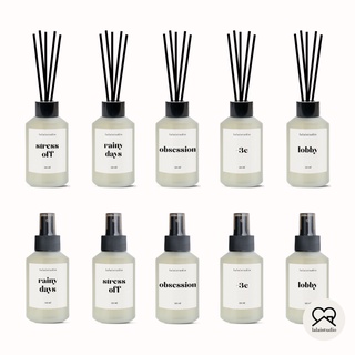 ก้านไม้หอมปรับอากาศ reed diffuser / สเปรย์ดับกลิ่น สเปรย์ขจัดกลิ่น สเปรย์ปรับอากาศ room spray air freshner - lalaistudio