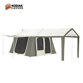 เต็นท์ Kodiak Canvas 12x9 ft. 6-Person Cabin with Deluxe Awning เต็นท์เคบินผ้าแคนวาส