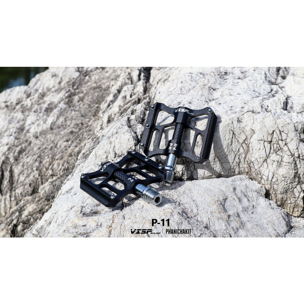 บันไดจักรยาน VISP P-11 อลูมิเนียม แข็งแรง น้ำหนักเบา สำหรับการปั่นที่เต็มประสิทธิภาพ