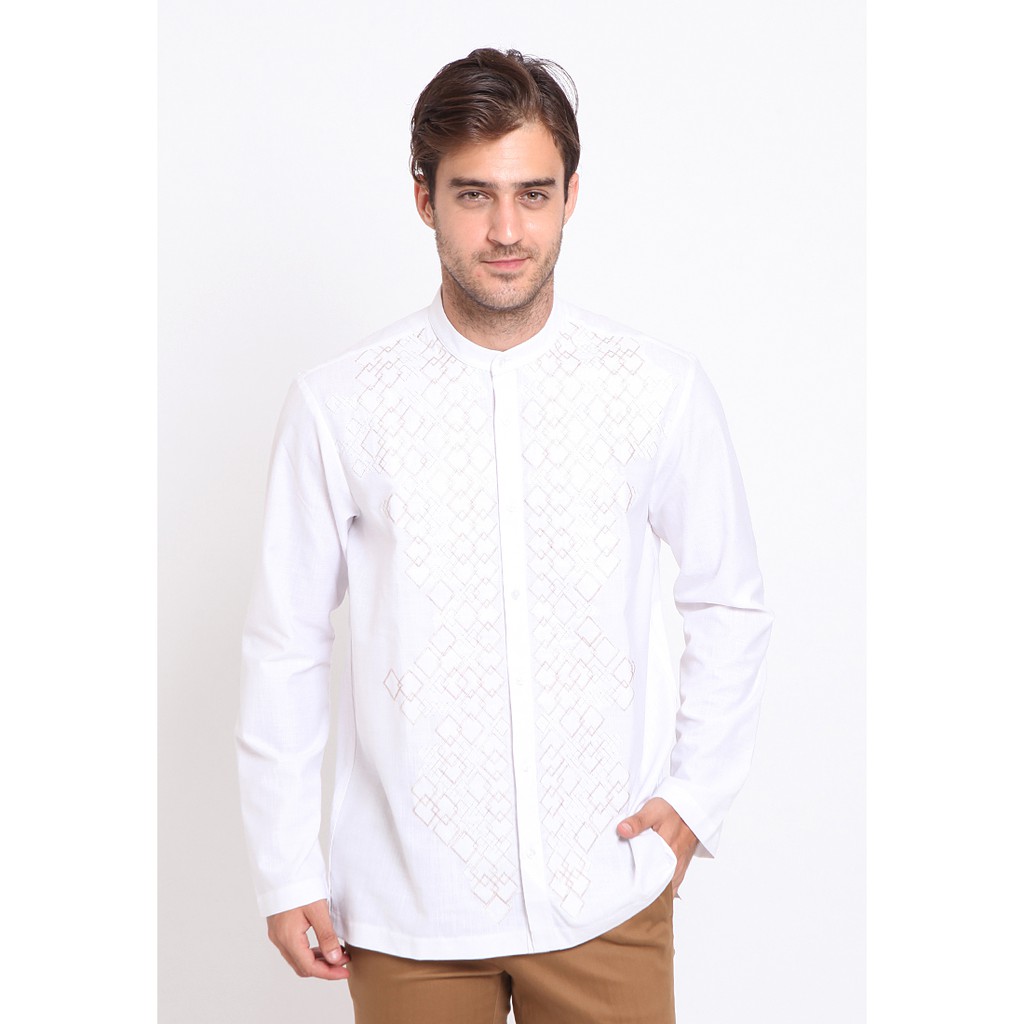 JOBB ASDAS LINEN LOOK KOKO SHIRT - สีขาว