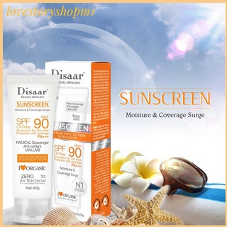 ครีมกันแดด SPF90+ PA+++ ให้ความชุ่มชื้น แบบติดทนนาน