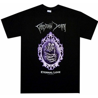 เสื้อยืดคอกลมเสื้อยืด ผ้าฝ้าย 100% พิมพ์ลาย Christian Death Eternal Love 3XL สําหรับผู้ชาย LHZYS-5XL