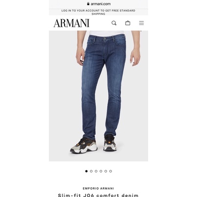 ARMANI JEANS J06 SLIM FIT กางเกงยีนส์ ผู้ชาย อาร์มานี่