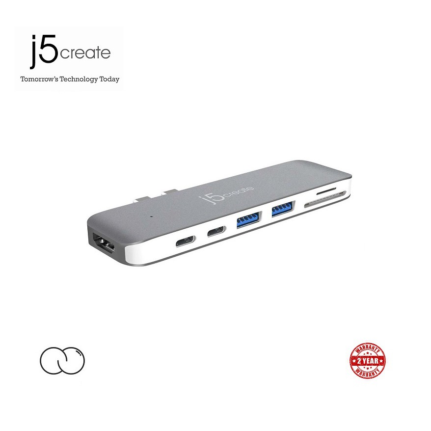 J5 Create UltraDrive สําหรับ MacBook Pro USB Type-C Mini Dock / Type C ถึง HDMI / USB 3.0 / JCD382