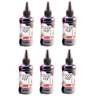 ColorFly หมึกเติม canon เกรดA สีดำ 100ml. * 6ขวด(black)