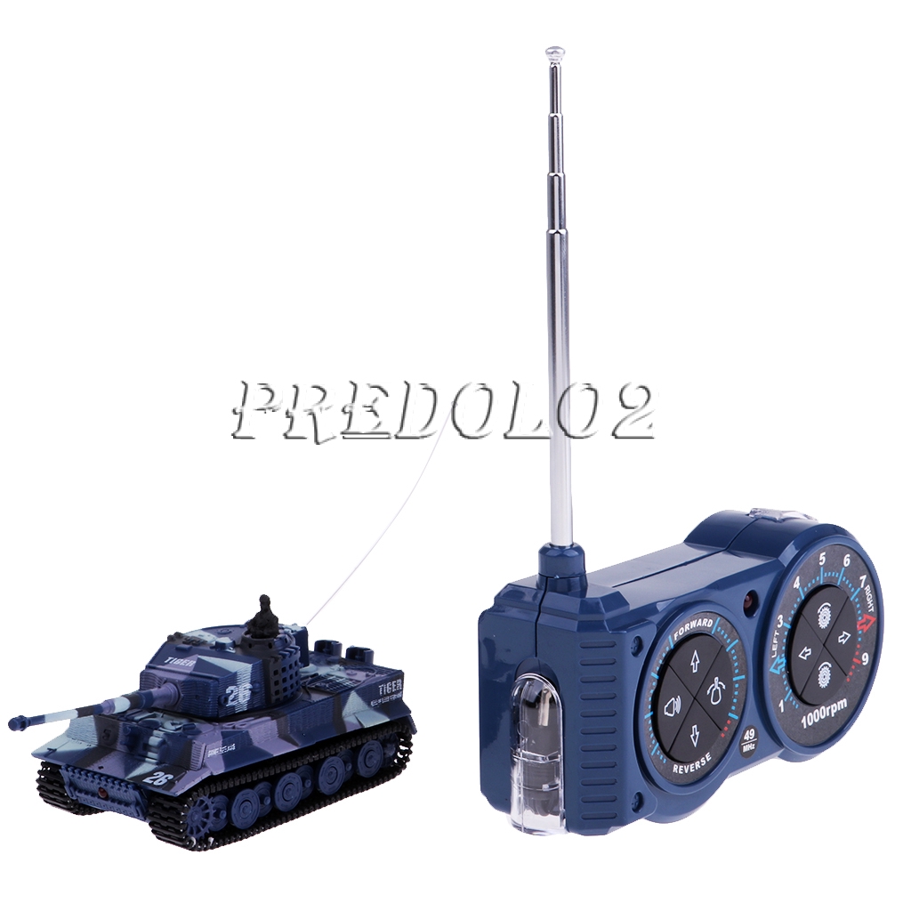 [PREDOLO2] Children RC Remote Control German Tank Model Toys 12x 5x5cm
