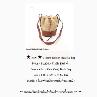 ★ NeW ★ L oewe Balloon Bucket Bag