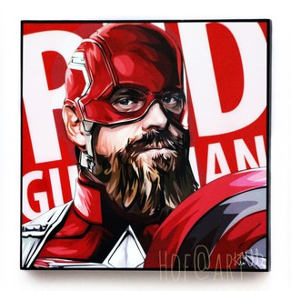 Red Guardian เรดการ์เดี้ยน ซูเปอร์ฮีโร่ Marvel มาร์เวล รูปภาพ​ติด​ผนัง​ pop art กรอบรูป แต่งบ้าน ของขวัญ รูปภาพ