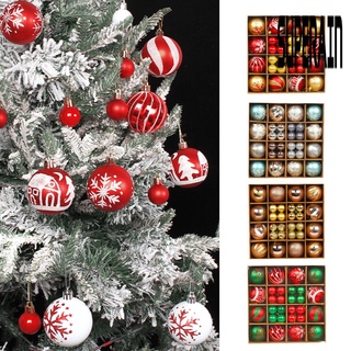 &lt;Christmas Decoration&gt; ลูกบอลกลิตเตอร์ Noel Navidad สวยหรู สําหรับตกแต่งเทศกาลคริสต์มาส 44 ชิ้น