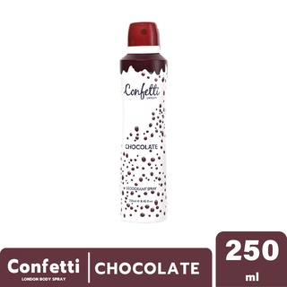 Confetti London Body Spray - Chocolate 250ml /คอนเฟตติ ลอนดอน บอดี้ สเปรย์ - ช็อคโกแลต 250มล.