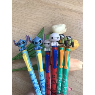 ✨สินค้ามือหนึ่ง✨ ปากกาดำ หัวสั่น~ Stitch/Baymax/Flash (Disney store jaapn🇯🇵)