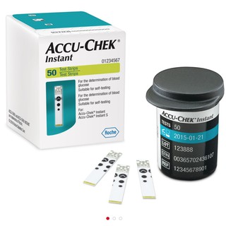 Accu-Chek Instant 50 Test Strips แถบตรวจ 50 ชิ้น/กล่อง