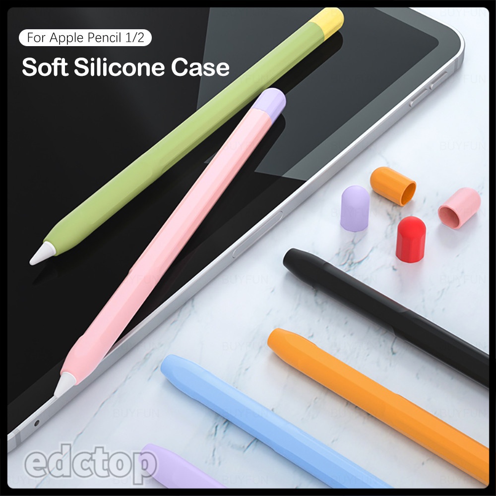 Apple Pencil 2 1 1st 2nd Case Soft Silicone cuteCases Tablet Touch Stylus Pen Pouch Protective Cover Pouch Ipad Protect