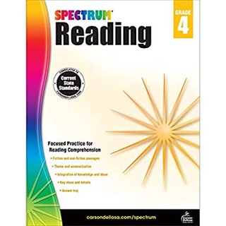 Spectrum Reading, Grade 4 (CSM Workbook) สั่งเลย!! หนังสือภาษาอังกฤษมือ1 (New)