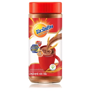 OVALTINE โอวัลติน เครื่องดื่มมอลต์ รสช็อกโกแลต ขวด 400 กรัม