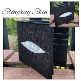 STINGRAY SKIN กระเป๋าสตางค์ หนังปลากระเบน แท้ กระเป๋าตังค์ชาย กระเป๋าสตางค์หนังแท้