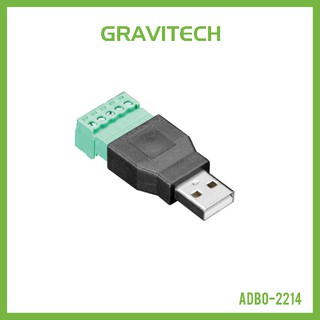 [Gravitechthai]USB Type A Male Breakout with Detachable Screw Terminal