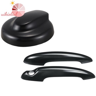 Door Handle Cover for MINI Cooper S R50 R53 R56,Black Fuel Tank Cap Cover For-BMW Mini Gen 2 R56 for Coope