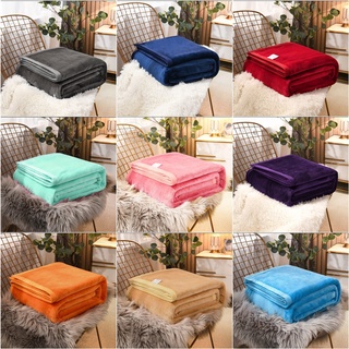 【New arrivals】ผ้าห่มนาโน 6 ฟุต โทนสี Pastel (ผ้าห่มนุ่มขนแน่นสัมผัสสบาย) มีให้เลือก 9 สี Blankets