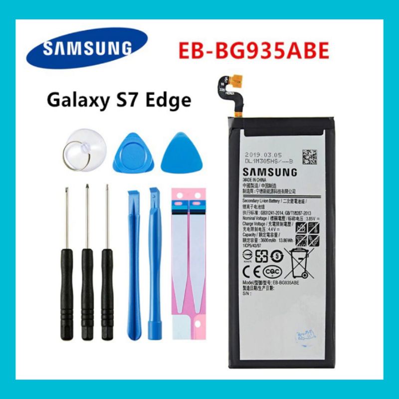 แบตเตอรี่แท้ Samsung Galaxy S7 Edge SM-G935 G9350 G935F G935FD G935W8 G9350 EB-BG935ABE แบตเตอรี่360
