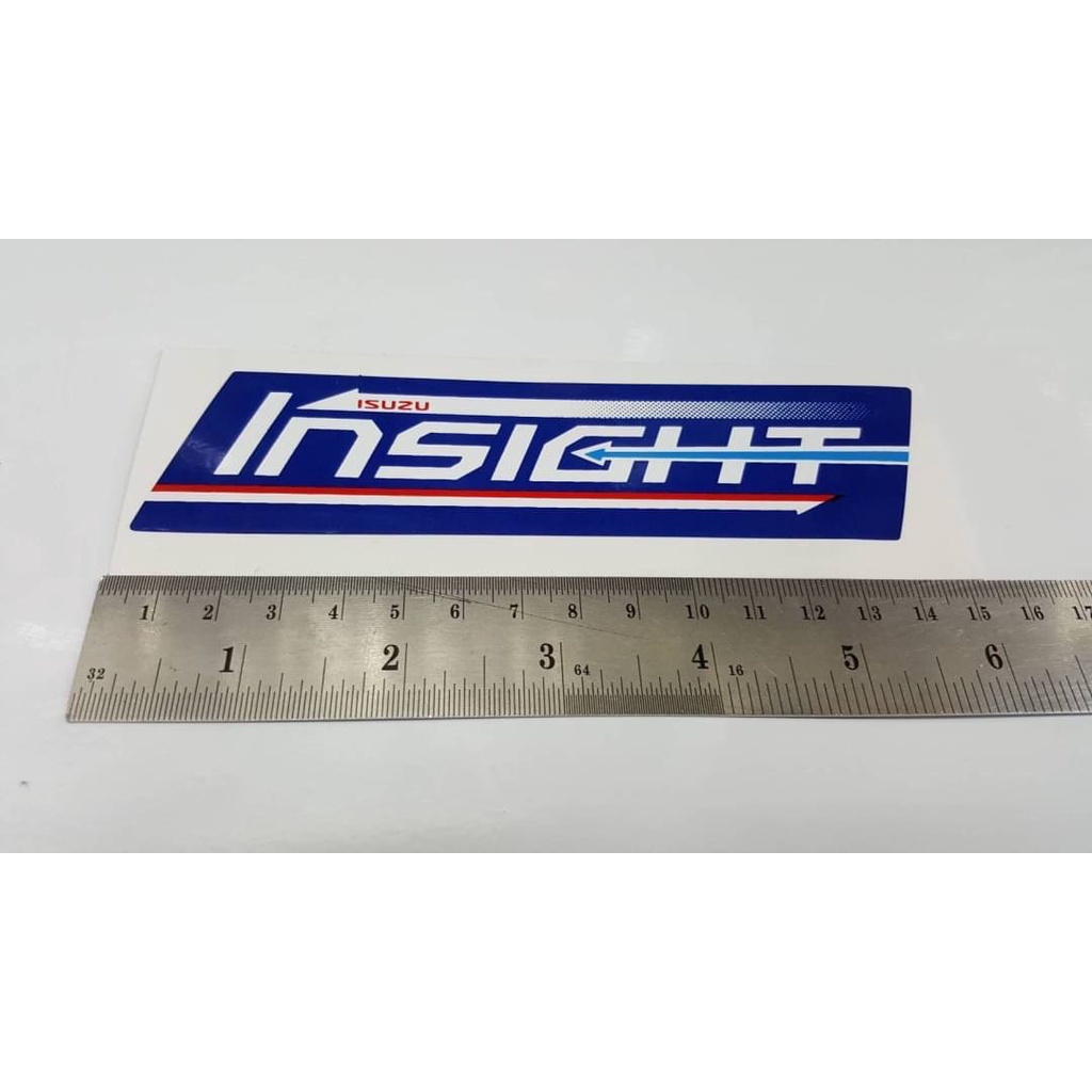 สติ๊กเกอร์ดั้งเดิม คำว่า ISUZU INSIGHT สำหรับติดฝาท้าย รถ ISUZU ALLNEW ปี 2017 ขึ้นไป