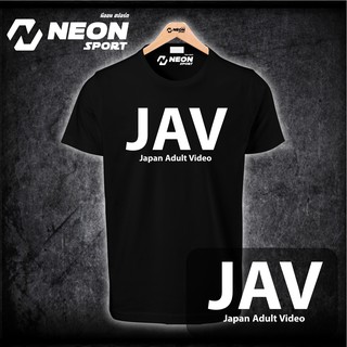 คอลูกเรือเสื้อยืดสกรีนลาย ⚠⚠ JAV Japan Adult Video ⚠⚠S-5XL