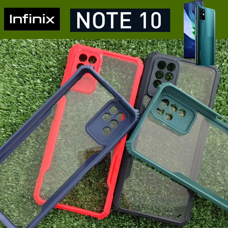 เคส Ultra Hybrid ขอบยางกันกระแทก ฝาหลังใส สำหรับ Infinix รูปที่ 3