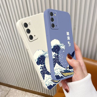 เคส หางคลื่นปลาวาฬสีน้ำเงิน เคสมือถือ ซิลิกาเจลเหลว Phone Case For Samsung Galaxy Note 20 Ultra 20Ultra 10 Plus 10Plus 9 เคสปกโทรศัพท์อ่อน