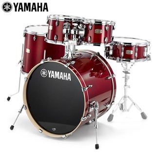 Yamaha® Stage Custom Birch (SBP2F5) กลองชุด 5 ใบ (Cranberry Red) ไม้เบิร์ช (ไม่รวมอุปกรณ์ฮาร์ดแวร์, ฉาบ, แฉ, เก้าอี้)