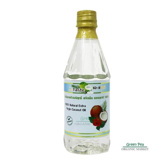 J-Taste , น้ำมันมะพร้าวสกัดเย็น 100% 450 มล.,Organic , 100% Natural extra virgin coconut oil