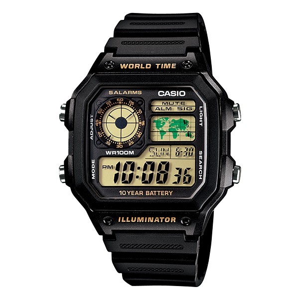 CASIO  ของเเท้ เครื่องศูนย์ CMG รุ่น AE-1200WH-1B สีดำ