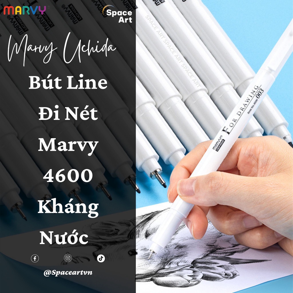 Marvy Uchida 4600 ปากกาสายกันน้ํา