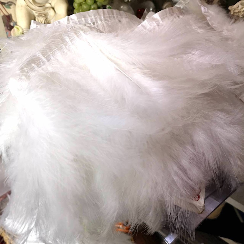 ขนนก เส้นใหญ่ (มีให้เลือกหลายสี) เส้นขนนก ขนฟู สำหรับงานตกแต่ง feather fluffy chic