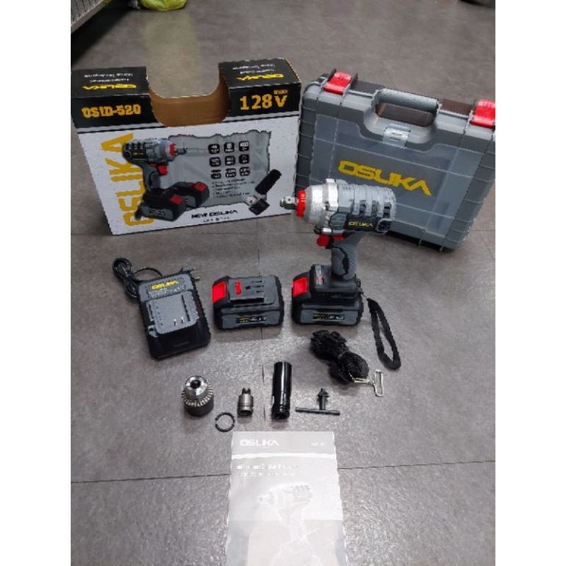 #บล๊อกแบต#บล๊อกแบตosuka#osid-520บล๊อกแบต OSUKA  OSID-520  128V  สีเทารุ่นใหม่