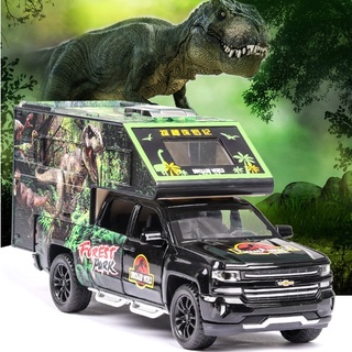 jk_garage 🚗🇯🇵โมเดลรถเหล็ก JURASSIC Park รถบรรทุก พร้อมไดโนเสา โมเดลรถยนต์ รถเหล็ก ของขวัญ  แฟน ของเล่น