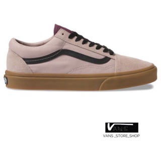 VANS OLD SKOOL GUM SHADOW GRAY PRUNE SNEAKERS สินค้ามีประกันแท้