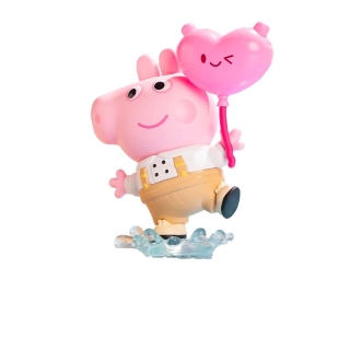 Popmart ตุ๊กตาฟิกเกอร์ Peppa Pig ของเล่นสําหรับเด็ก