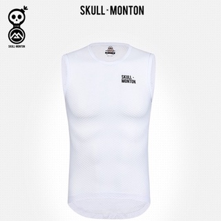 SKULL x MONTON : CYCLING BASE LAYER HOLIDAY WHITE เบสเลเยอร์สีขาว