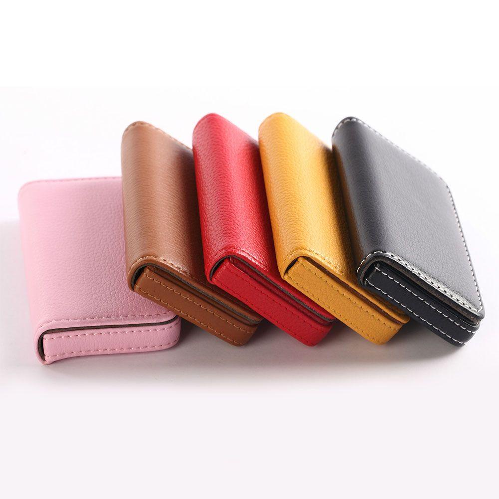 Qqmall กระเป๋าสตางค์ หนัง PU หลากสี เหมาะกับของขวัญ สไตล์นักธุรกิจ แฟชั่นสําหรับผู้ชาย และผู้หญิง