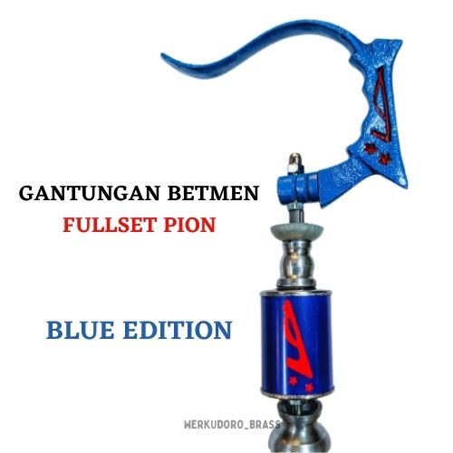 GANTUNANG BETMEN FOLDING CAGE HANGERS FULLSET BLUE PION BIRD CAGE HANGERS SQUARE BIRD HANGERS