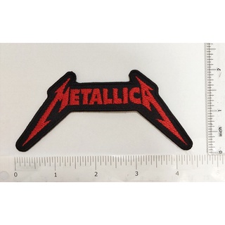 METALLICA Logo heavy metal band logo โลโก้วงดนตรี ตัวรีดติดเสื้อ เย็บติดเสื้อ ตกแต่งเครื่องแต่งกาย