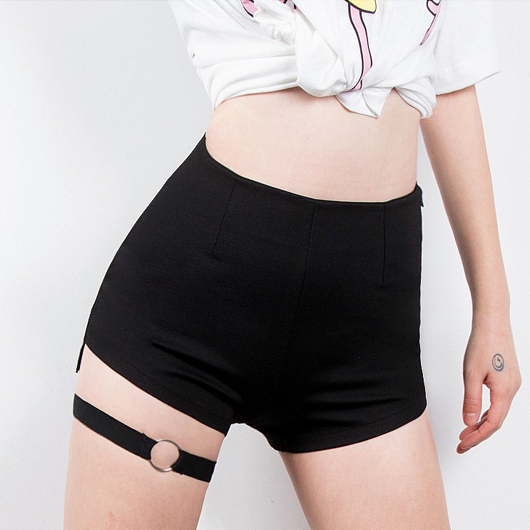 blackpink Lisa dance pants กางเกงขาสั้นผู้หญิง stretch large size shorts กางเกงขายาวผู้หญิง