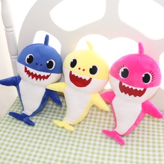 [พร้อมส่งจากไทย]ตุ๊กตาเบบี้ชาร์คBaby shark มีเพลง มีไฟวิบวับ