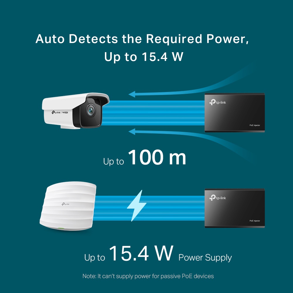TL-POE150S TP-Link Power Over Ethernet Adapter PoE Injector (สินค้ารับประกันตลอดอายุการใช้งาน)