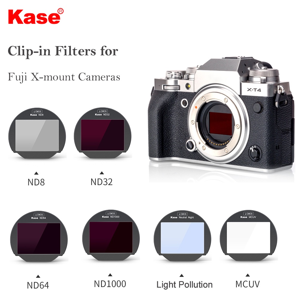 Kase Built-in CMOS Protector MCUVNDLight Pollution Filter for Fuji X ...