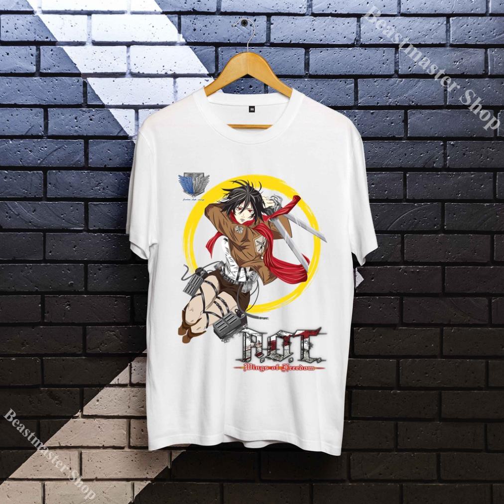 Mikasa Ackerman เสื้อ unisex - เสื้อ Attack on Titan Unisex - เสื้อยืด Mikasa Ackerman บุคลิกภาพ - M