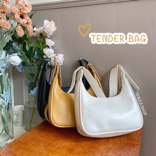 ทักแชทก่อนสั่ง⚡ Tender Bag กระเป๋าสะพายข้าง กระเป๋าหนัง สีพื้น หนังเรียบ เข้าได้ทุกชุด กระเป๋าสะพาย