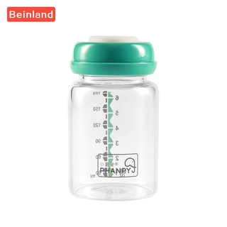 Beinland 2 ชิ้น ขวดเก็บความสด ขวดแก้ว ขวดเก็บนม เส้นผ่าศูนย์กลางกว้าง มาตรฐาน ลํากล้อง ขวดเก็บนมเด็ก ถ้วยเก็บนม