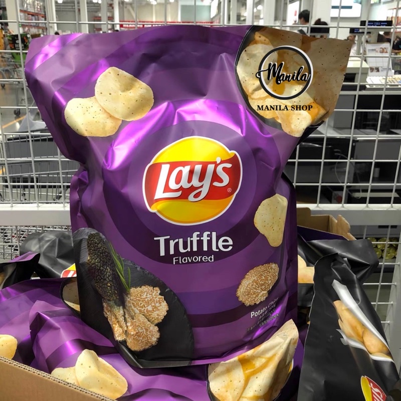 🥔 พร้อมส่ง!! รสทรัฟเฟิล Lays เลย์ ฮ่องกง truffle ห่อม่วงขนาด 180g