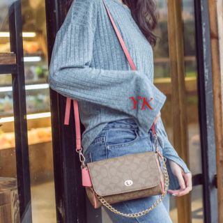 💥Coach ruby crossbody ☑️สวยแท้💯% 8นิ้ว